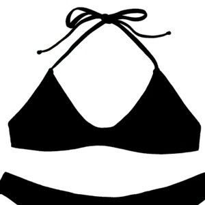 Black bikini top